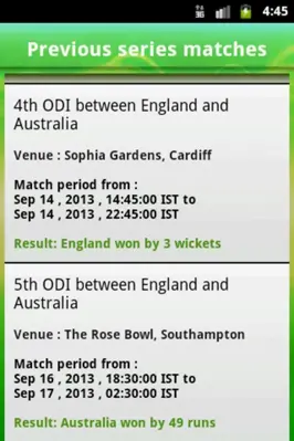 LiveScore android App screenshot 8